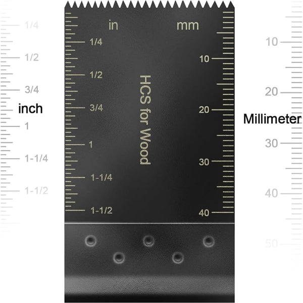 100Pcs Multi Tool Blades Kits Universal Wood Oscillating Saw Blades Wood Multitool Blades Compatible with Fein Multimaster Porter Cable Bosch Ryobi Dewalt Milwaukee Rockwell Oscillating Tool