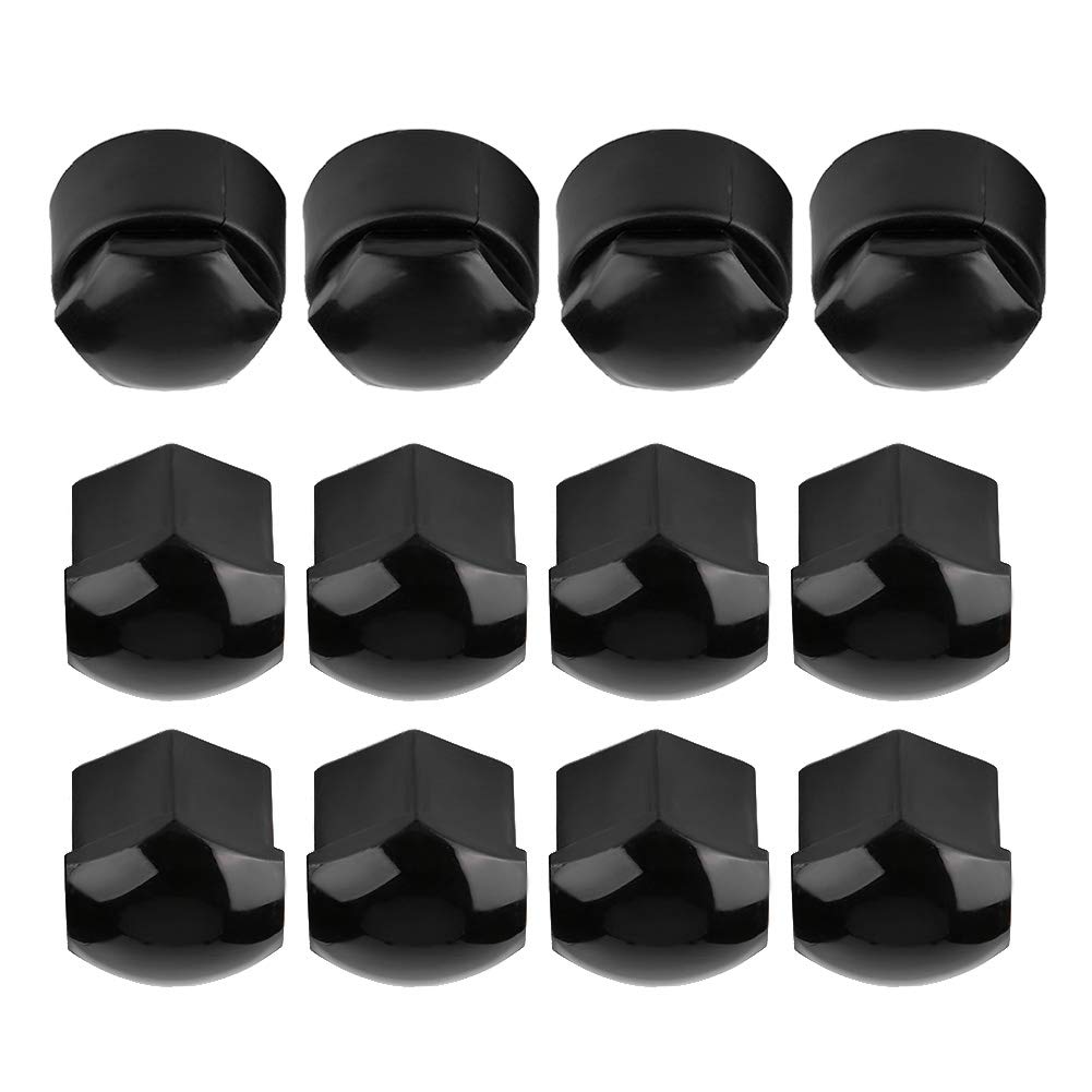Universal Wheel Nut Cover Protective Bolt s Wheel Nut Rim Cover Anti Dust Stopper Cover 20pcs 17mm Nut Car Wheel Auto Hub Screw Anti theft Cover (Black)