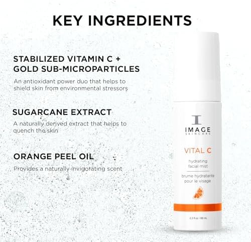 IMAGE Skincare, Vital C Hydrating Facial Mist, Vitamin C Face Mist to Revive Skin Radiance, 68 ml
