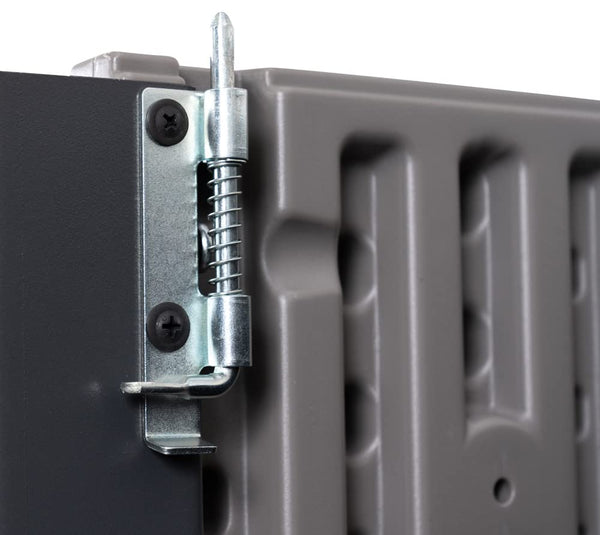 LIFETIME Plastic Wood Grain Textured Storage Box Desert Sand/Grey, 151x72x69 cm