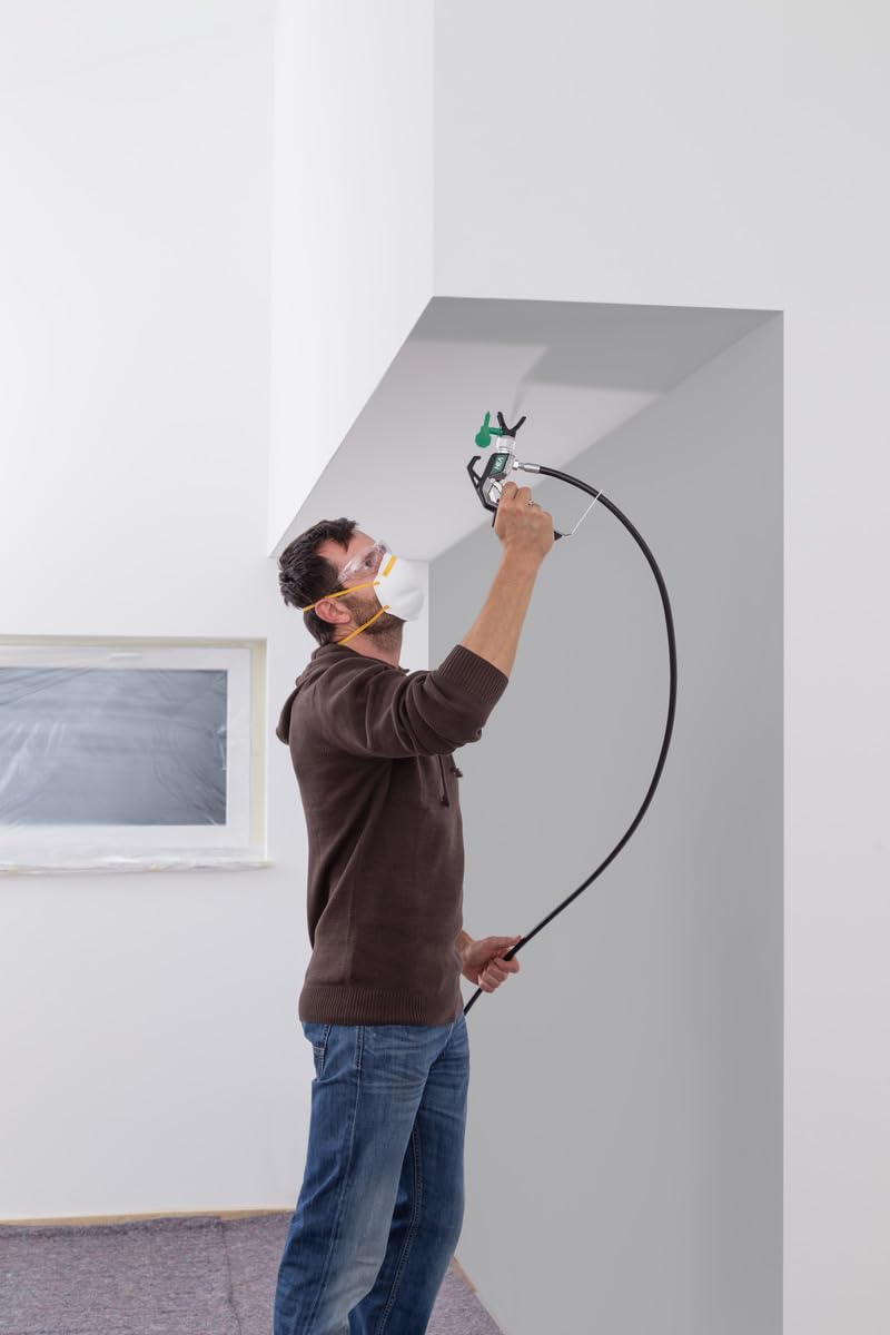 WAGNER Airless ControlPro 250M Paint Sprayer for interior and exterior wood, metal, wall and ceiling paints, covers 15 m² in 2 min, 110 bar, adjustable spray pressure, 9 m hose