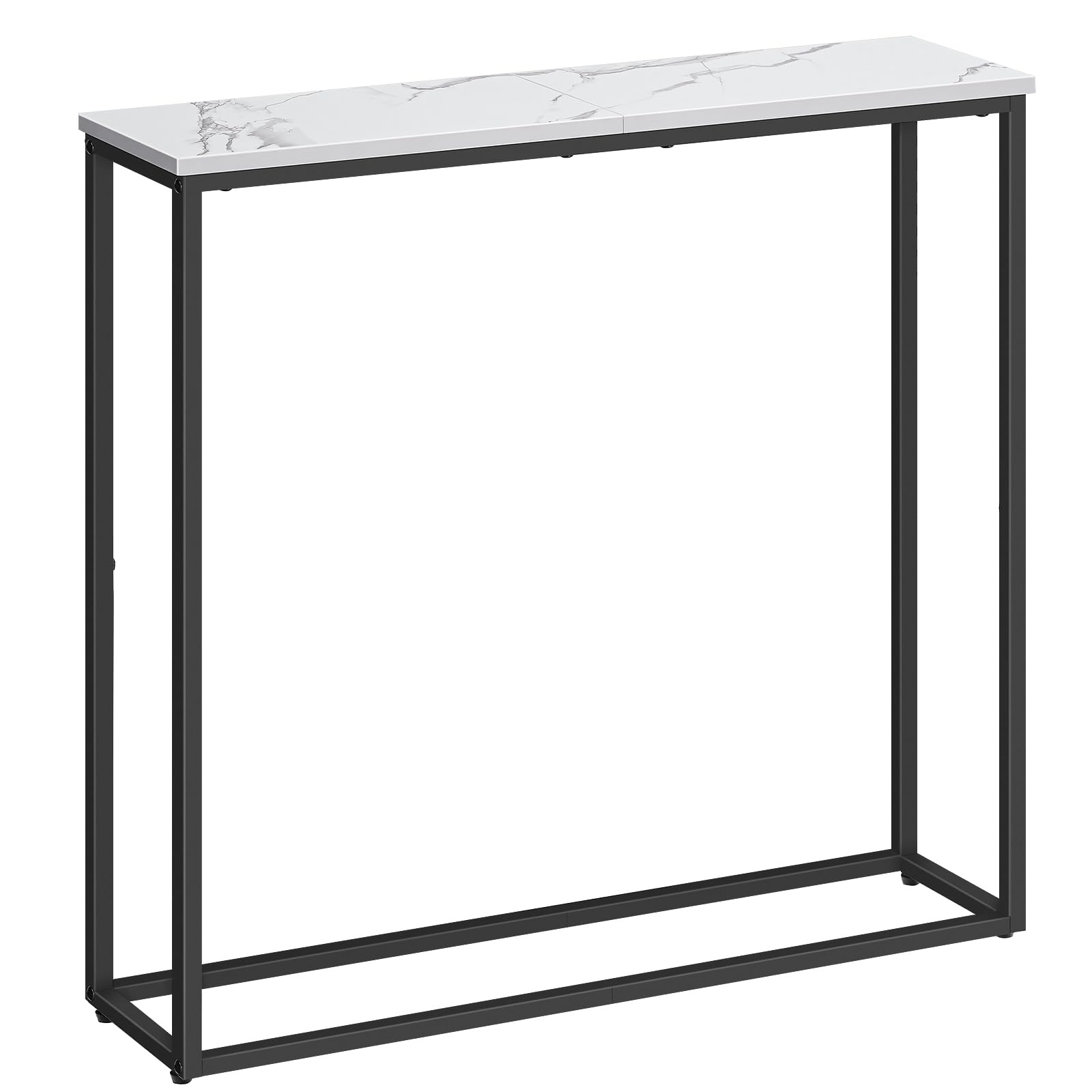 HOOBRO Console Table, Narrow Console Table for Hallway Slim, Hallway Table, Small Sofa Table for Small Spaces, Living Room, Entrance, Bedroom, Metal