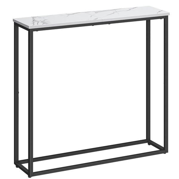 HOOBRO Console Table, Narrow Console Table for Hallway Slim, Hallway Table, Small Sofa Table for Small Spaces, Living Room, Entrance, Bedroom, Metal