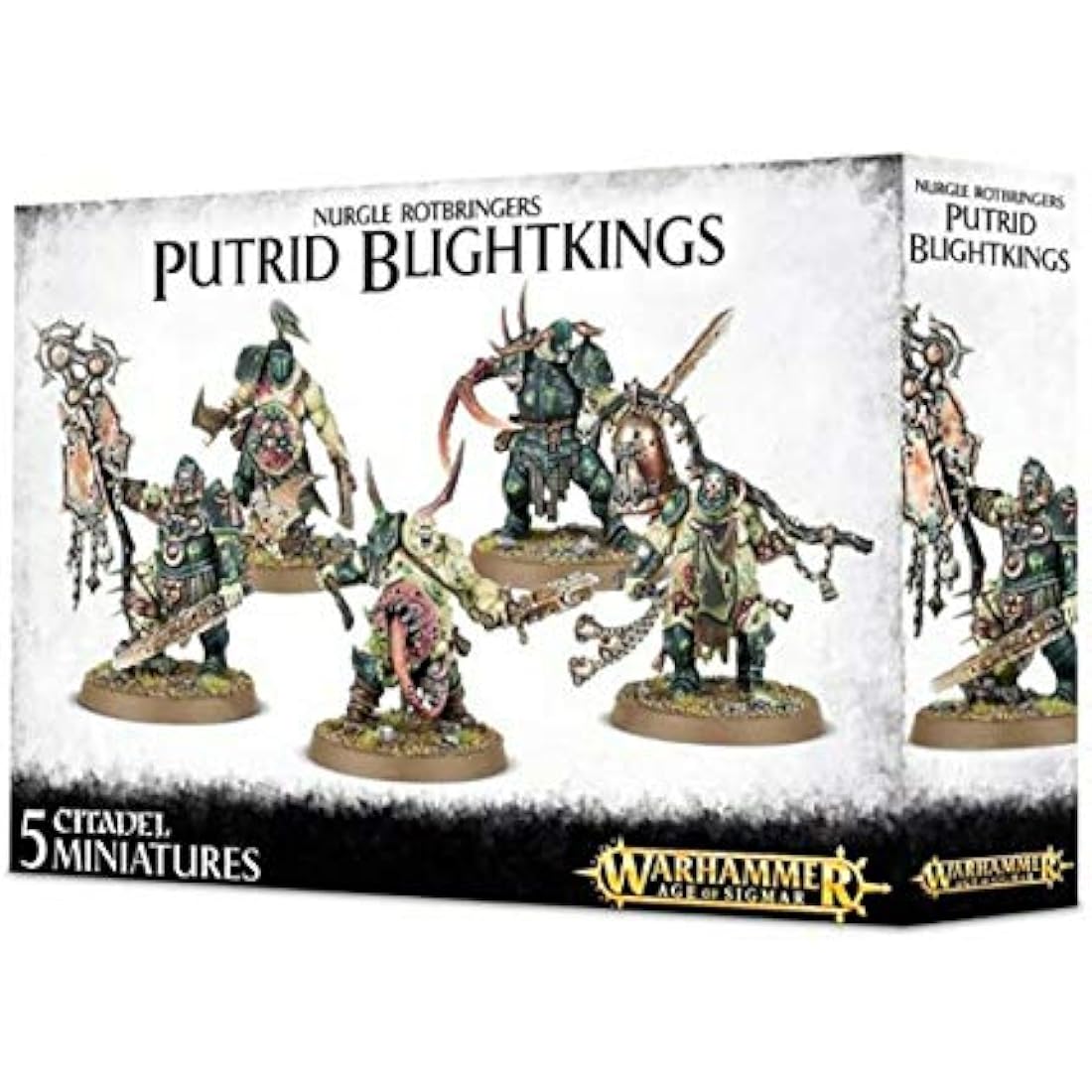 Games Workshop 99120201041 Nurgle Rotbringers Putrid Blightkings Tabletop and Miniature Gaming, Black