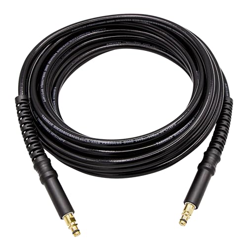 VARIOSAN High Pressure Hose 15m, Black 200 Bar for K?rcher K2-K7 & 2.641-721.0, Premium Quality Brass Connectors