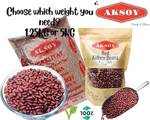 AKSOY Quality Red Kidney Beans 10KG - Perfect for Cooking, Soups & Salads - Premium Grade, Resealable Pack - Rich Flavor & Perfect Texture for Your Meals