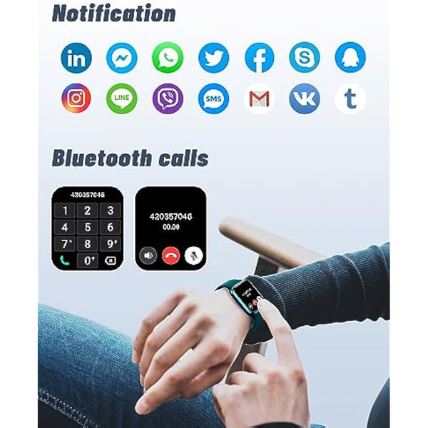 GRV Smart Watch Answer Dial Call,Smart Watches for Women Men with Heart Rate Monitor,Step Counter,Sleep Tracker,Sports Fitness Tracker Watch Call SMS Notification Smartwatch for Android iOS Phone