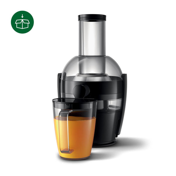 Philips Viva Collection Juicer, 800 W Motor, 2L Capacity, XL Tube, QuickClean Technology, Drip Stop, Pre-clean, See-through Integrated Pulp Container,