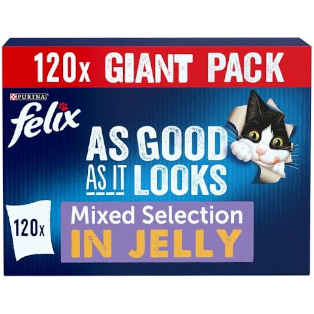 FELIX As Good As it Looks Mixed Selection in Jelly Wet Cat Food 120x100g