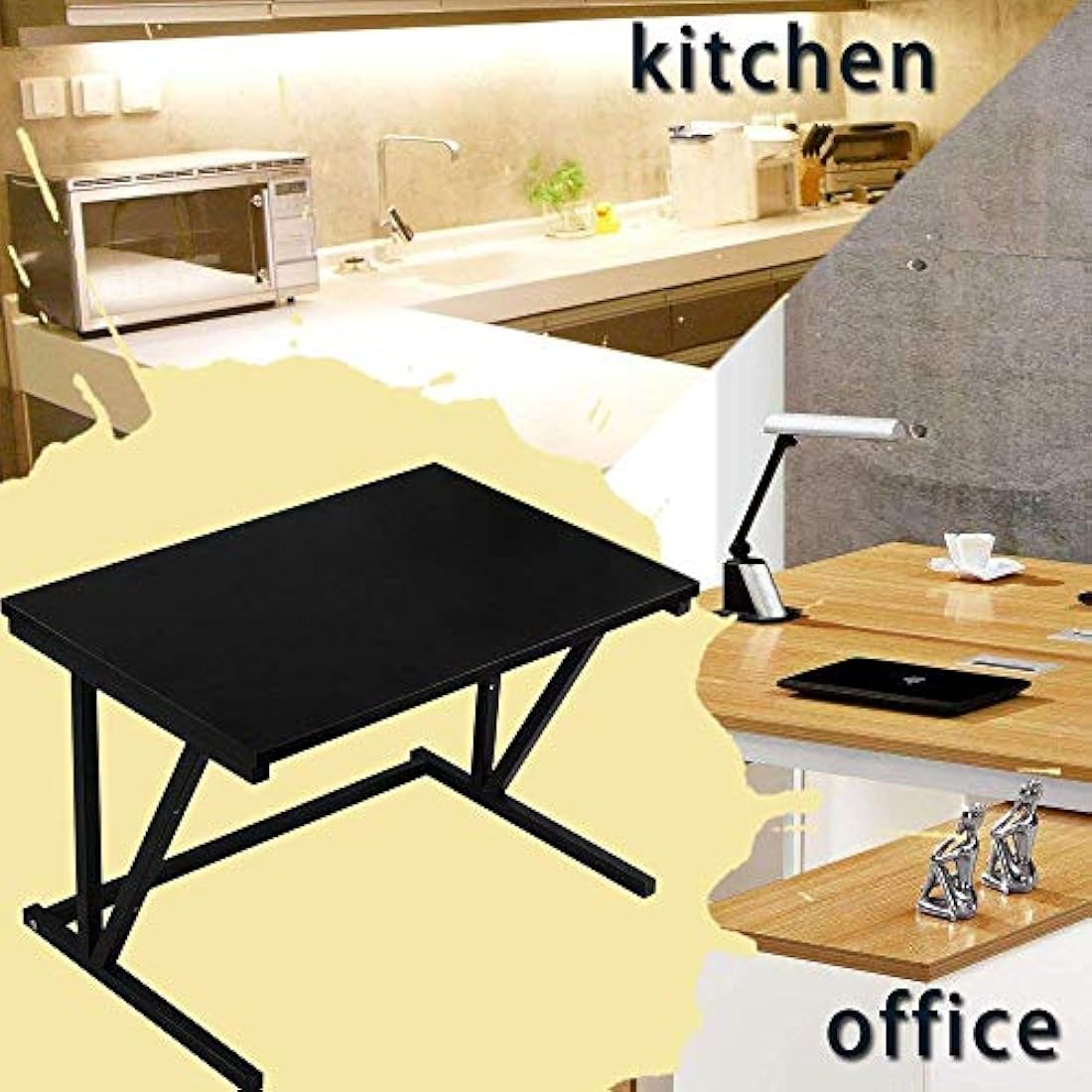 GLOYY Microwave Oven Rack, Wooden Kitchen Counter Shelf About 22'' Wide, Maximum Load 132lb/60kg, 2-Tier Kitchen Appliance Organize for Space Saving,Microwave Shelf