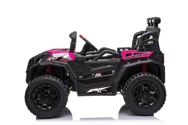 RZR Turbo UTV-MX-ii *2 SEATER* 24V 4x Motors 4x4 Electric Kids Ride On Car (White)