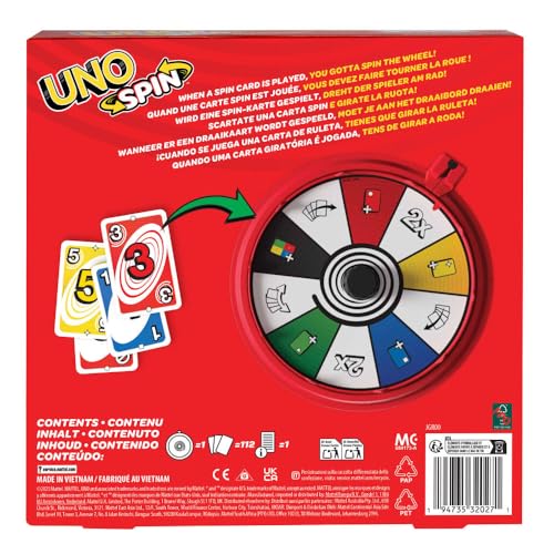 UNO Extreme Card Game Featuring Random-Action Launcher with Lights & Sounds & 112 Cards, Kid, Teen & Adult Game Night Gift Ages 7 Years & Older, GXY75
