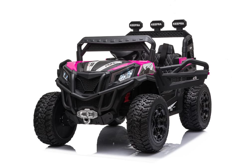 RZR Turbo UTV-MX-ii *2 SEATER* 24V 4x Motors 4x4 Electric Kids Ride On Car (White)