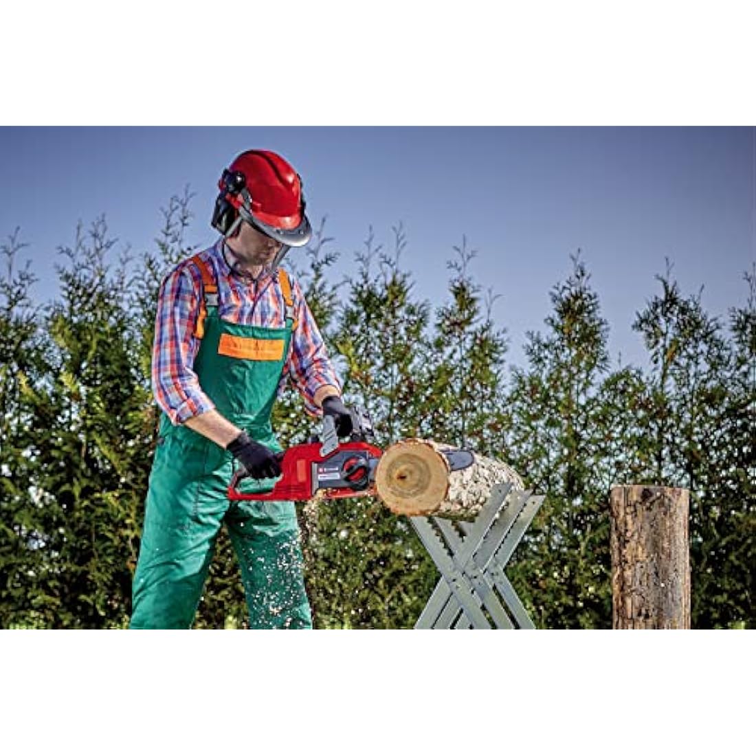 Einhell Power X-Change 18V Cordless Chainsaw | 14 Inch (30cm) OREGON Bar and Blade Chain, Tool-Free Tensioning, Kickback Protection | FORTEXXA 18/30 Solo - Battery And Charger Not Included