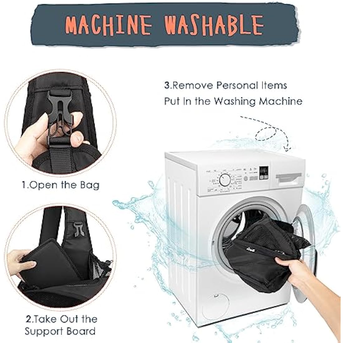 Eyein Pet Puppy Sling Carrier, Up to 6 lbs Hand Free Cat Dog Papoose, Hard Bottom Support Small Animal Travel Tote Bags with Breathable Mesh Adjustable Padded Strap Safety Belt Machine Washable