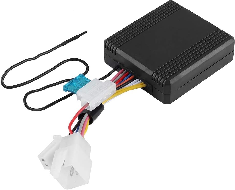 TKSE Motorcycle Alarm System, 12V Universal Motorcycle Wireless Anti-Theft Security System with 2 Remote Control 1-5 Level Sensitivity Adjustable for Motorbike