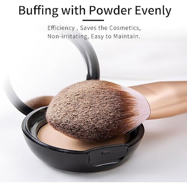 ENZO KEN Elegant Natural Goat Hair Makeup Brush Set with Gift Box, Natural Hair Makeup Brushes Set Professional, Make up Brushes Set Professional, Cosmetic Brush Makeup Set.