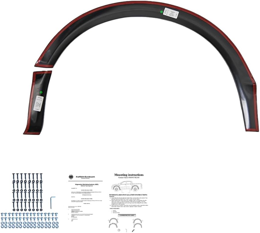 Oneway Set Wheel Arch Trims compatible with Volkswagen Transporter T5/T5.1 2003-2015 (Short & Long wheel base) - Gloss black