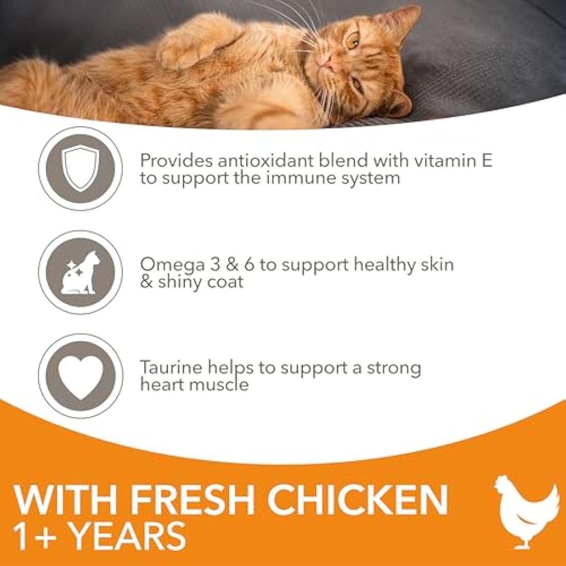 IAMS Adult Complete Dry Cat Food Chicken 10kg - Supports Strong Immune System