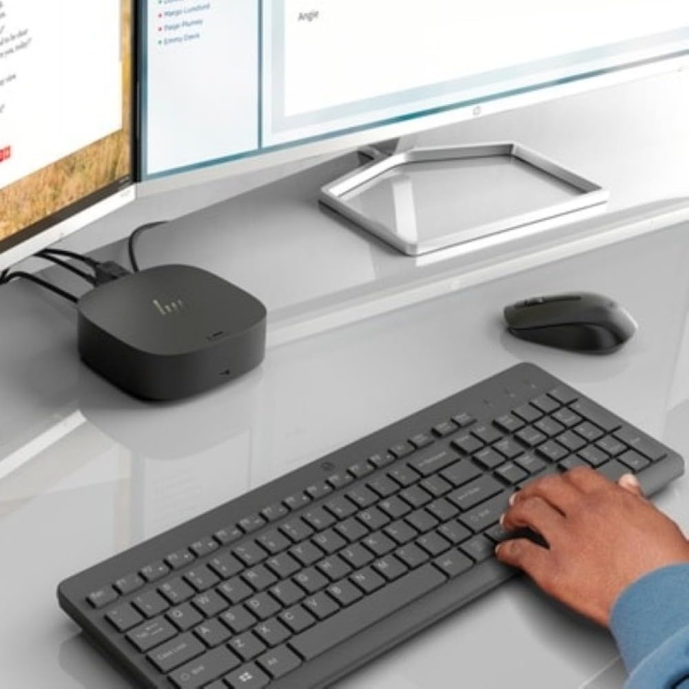 HP 330 Wireless Keyboard and Mouse Combo | 2.4 GHz Wireless Connection with USB Dongle | 12 Function Keys | Ergonomically Designed | 1600 DPI | LED Indicators | Numpad | Black