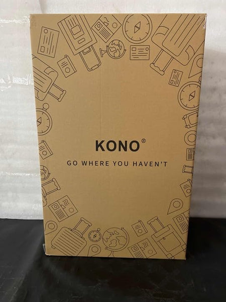 Kono 28 Inch Large Hard Shell Luggage Lightweight ABS 4 Wheels Spinner Business Trip Trolley Case Suitcase (Grey)