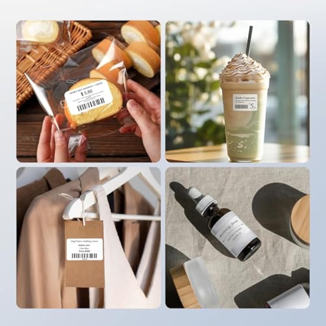 NIIMBOT Thermal Sticky Labels 50×30 mm (2×1.2") Compatible with B1/B21/B31/B3S/K2 Label Printer, Waterproof Labels Stickers for Home,Kitchen, Office, Organizing & Small Business, 1 Roll (White)