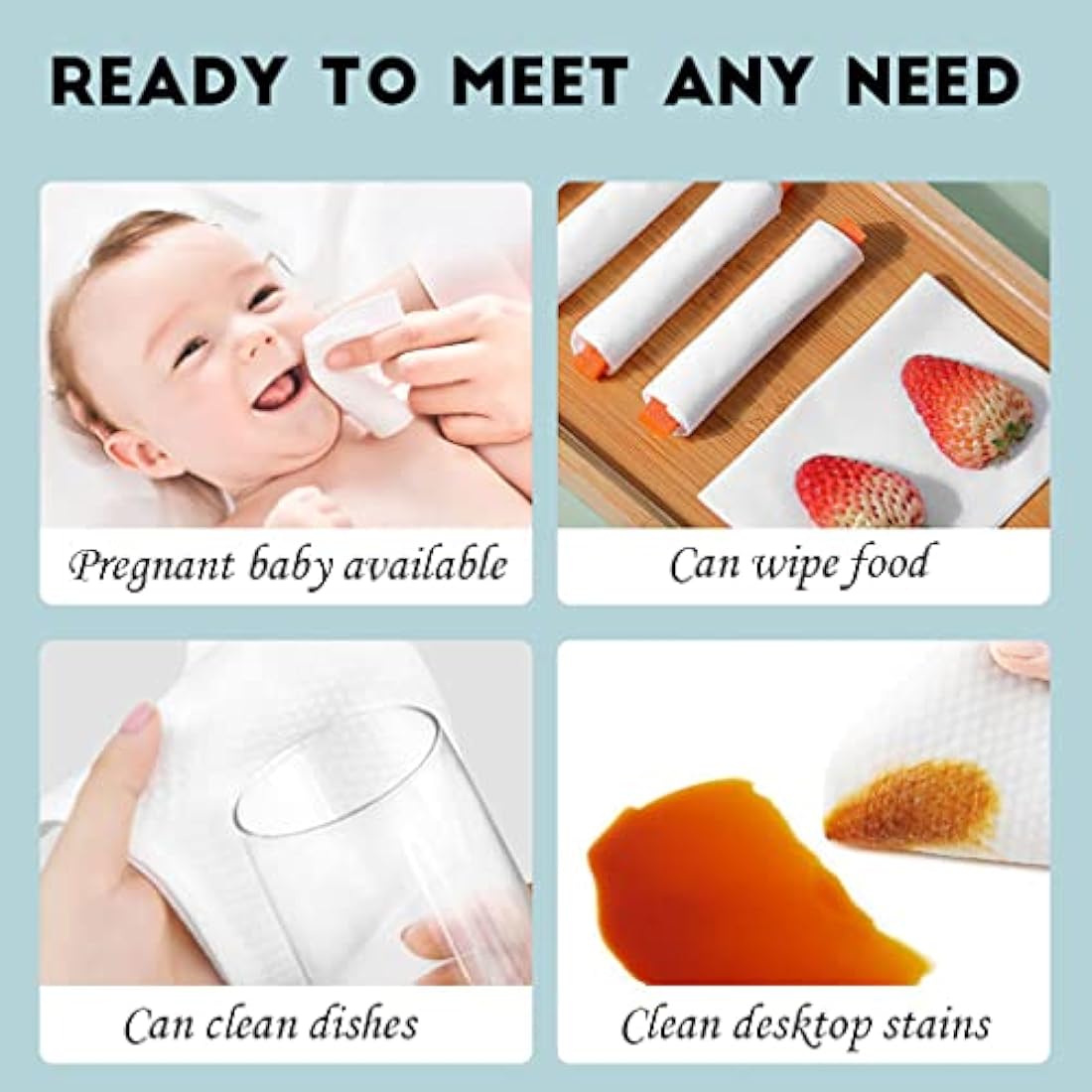 Disposable Face Towel 600 Count for Washing Soft Cotton Dry Wipes Facial Cloths Towelettes for Washing and Drying, Facial Tissue for Cleansing, Skincare and Makeup Remover