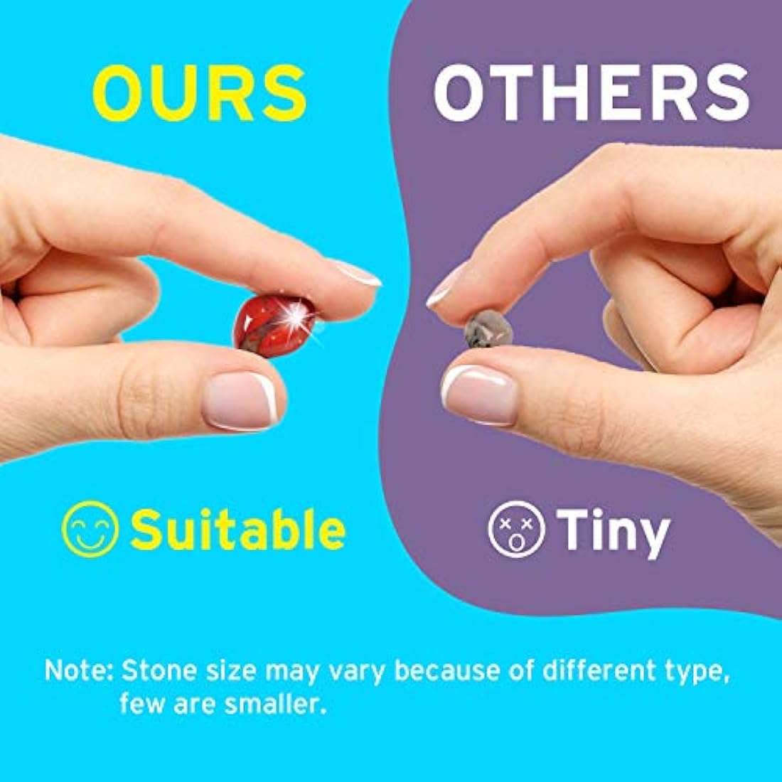 Dr. Daz New Gemstone Collection Rock Mineral Gem Kit for Kids Education Gift for Birthday Party Classroom, Stone Educational Sheet Incldued