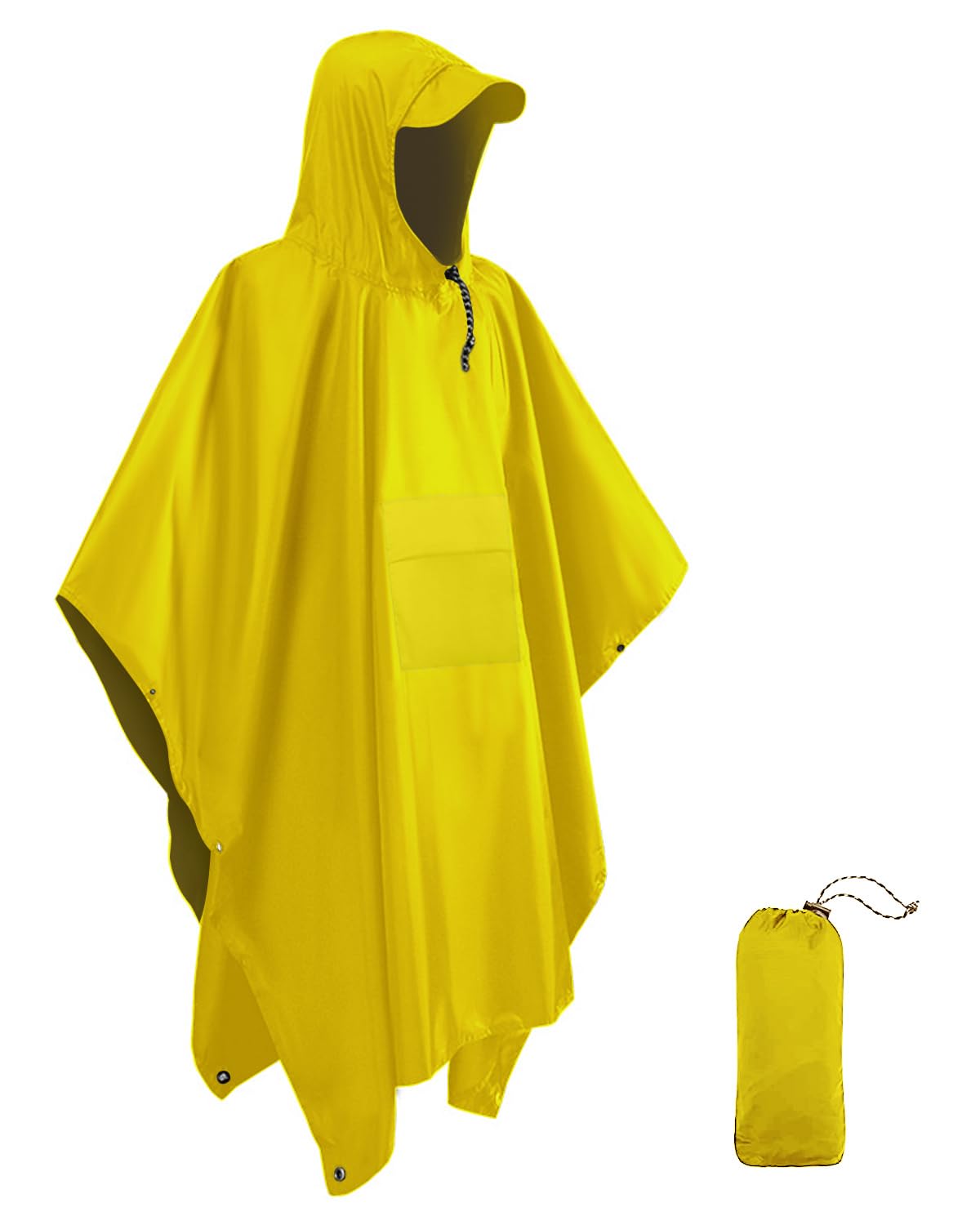 Victoper Waterproof Poncho Adult, Reusable Rain Poncho Adult Waterproof Poncho Waterproof Adult Lightweight Waterproof Raincoat for Outdoor Hiking Camping Cycling Traveling