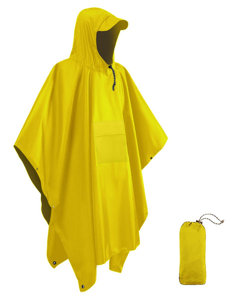 Victoper Waterproof Poncho Adult, Reusable Rain Poncho Adult Waterproof Poncho Waterproof Adult Lightweight Waterproof Raincoat for Outdoor Hiking Camping Cycling Traveling