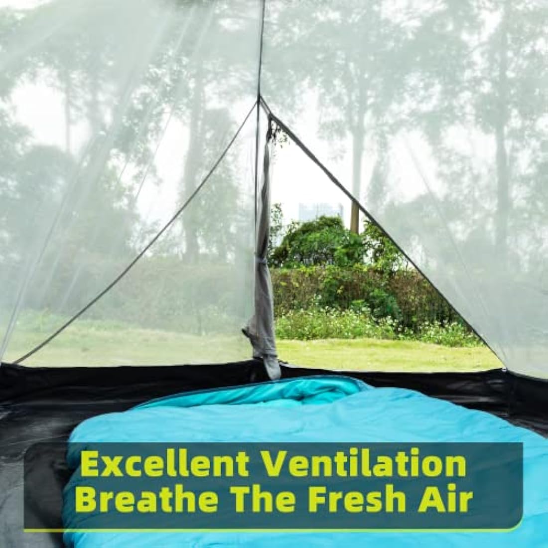 Forceatt Tent, 1/2 Person Two Doors Camping Tent, Ultralight Waterproof 1-2 Man Tent,Quick To Set Up,Portable,for Camping,Motorcycle Travel, Backpacking