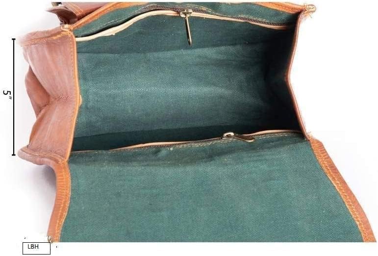 american blue Set of 2 Leather Bike Saddle Bag Panniers Cycling Tool Bag for Travel with Adjustable Straps, Leather Bike Bag