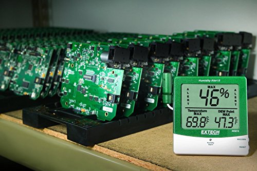Extech Instruments 445815 Big Digit Humidity Alert,White