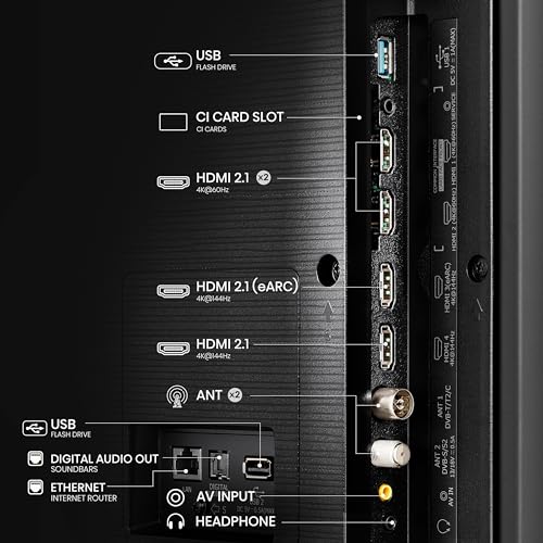Hisense 55 Inch 4K QLED Smart TV 55E77NQTUK - Quantum Dot Colour, 4K AI Processor, Dolby Vision Atmos, Smooth Motion, Sports Mode, Vidaa OS with Freely, Youtube, Netflix and Disney+ (2024 Model)