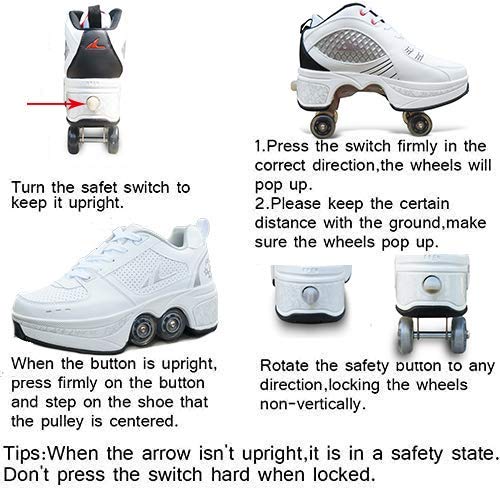 Duvetset Roller skates for ladies, Quad Roller Skates for children, Unisex Shoes with Wheels, Roller Adult Skates, Outdoor sports technology