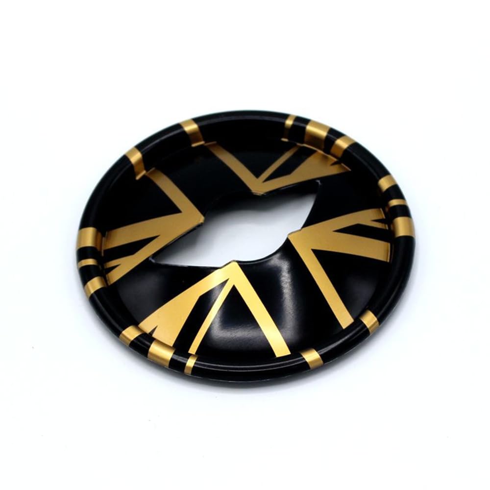 ABS Plastic Steering Wheel Decoration Trim Cover Sticker Shell for Mini Cooper F54 Clubman F55 Hardtop F56 Hatchback F57 Convertible F60 Countryman 2014~2020 (Union Jack Gray)