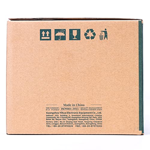 YIHUA 926LED IV 60W Digital Soldering Iron Station Kit w Temperature Stabilization for Soldering & Desoldering w Helping Hands 5 Soldering Iron Tips Lead-Free Solder Solder Sucker UK Plug (Silver)