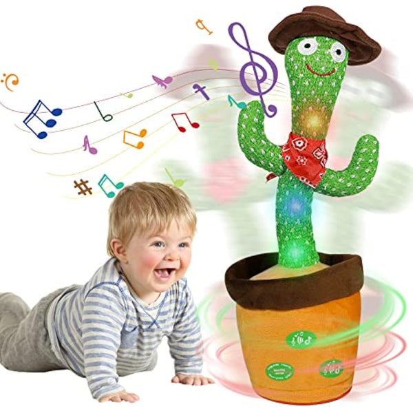 HICAS Dancing Talking Cactus Toy Repeat What You Say Singing Cactus Voice Recorder Baby Toys Volume Control with 120 Songs Funny Children Education Toys, Gifts and Home Decoration