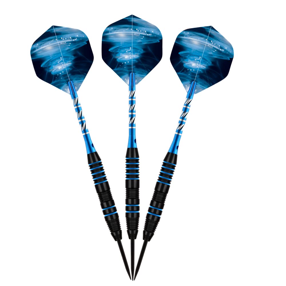 Steel Tip Darts Set,3 Pack Professional Dart with Aluminum Shafts and Darts Case