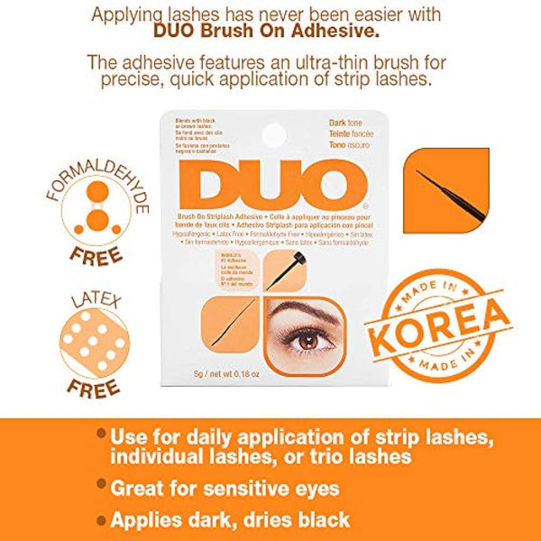 Duo Brush On Striplash Adhesive, Black, 5 g (Pack of 1)