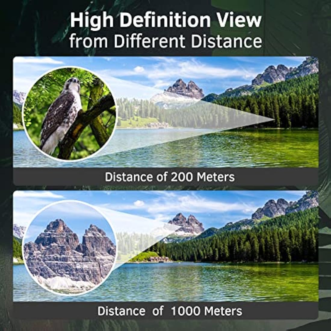 20x50 Binoculars for Adults High Power: Professional Waterproof Binoculars with Porro BAK4 Prism Len Multilayer-Coated Lenses for Bird WatchingTravel Hiking Concert and Sports