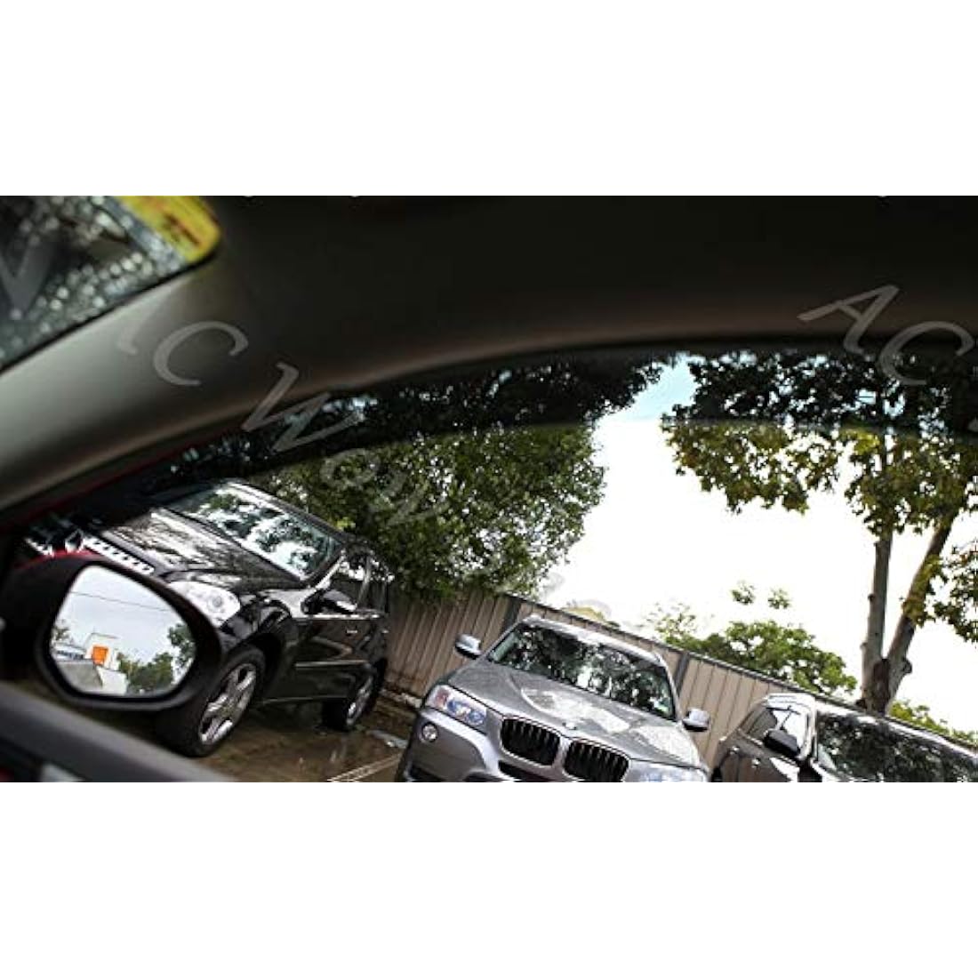 2x Wind Deflectors compatible with Ford Transit Custom Tourneo 2012 2013 2014 2015 2016 2017 2018 2019 2020 2021 2022 Acrylic Glass Windows Weather Shields Visors Rain Snow Sun Guards