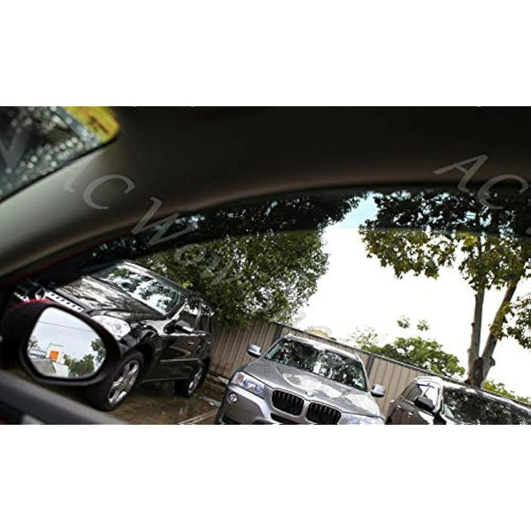 2x Wind Deflectors compatible with Ford Transit Custom Tourneo 2012 2013 2014 2015 2016 2017 2018 2019 2020 2021 2022 Acrylic Glass Windows Weather Shields Visors Rain Snow Sun Guards