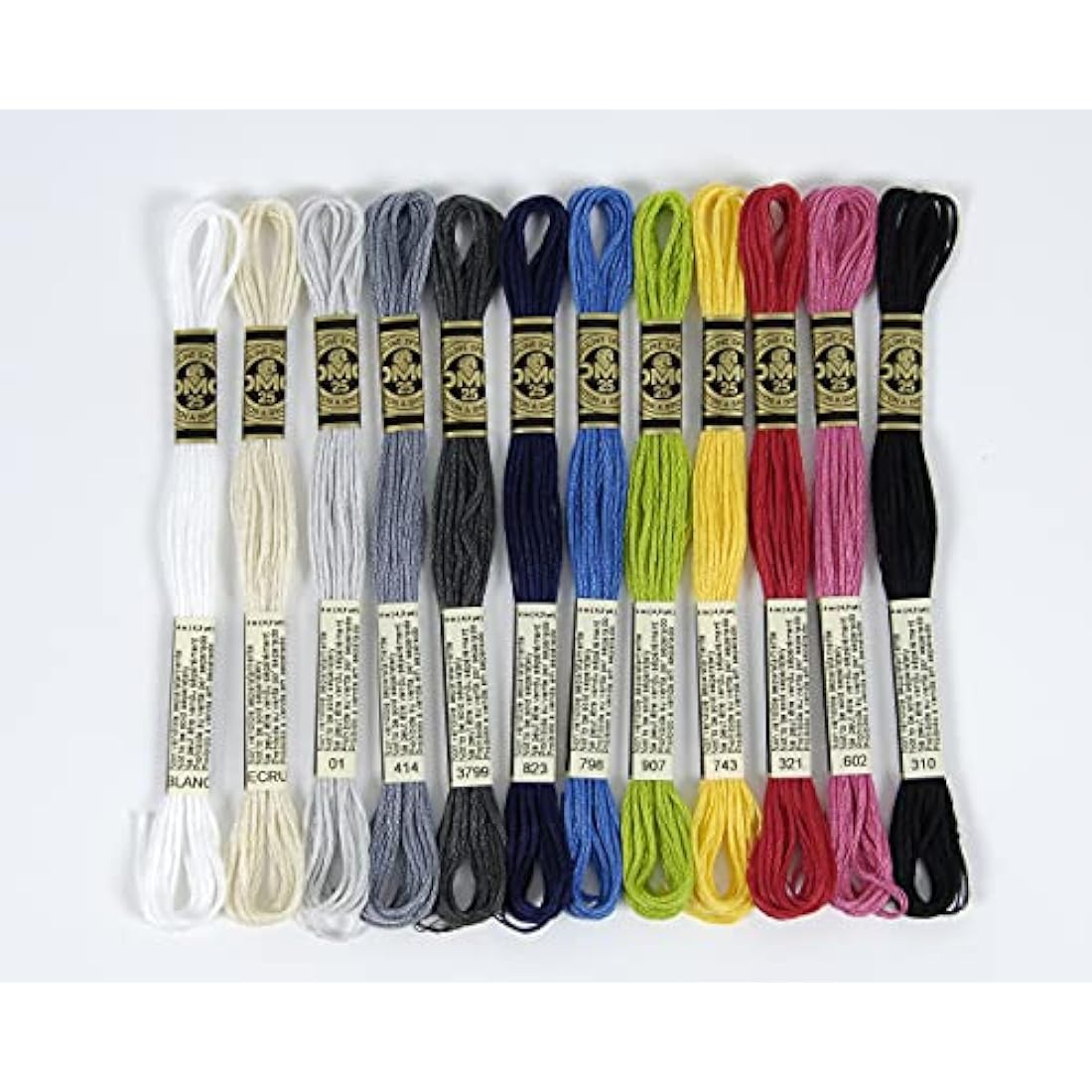 DMC - Assortment of Mouliné Special 117MC Threads – Vitamins & Essentials Colours – 100% Cotton – 2 Packs of 24 Skeins of 4 Metres | Embroidery Thread, Ideal Cross Stitch