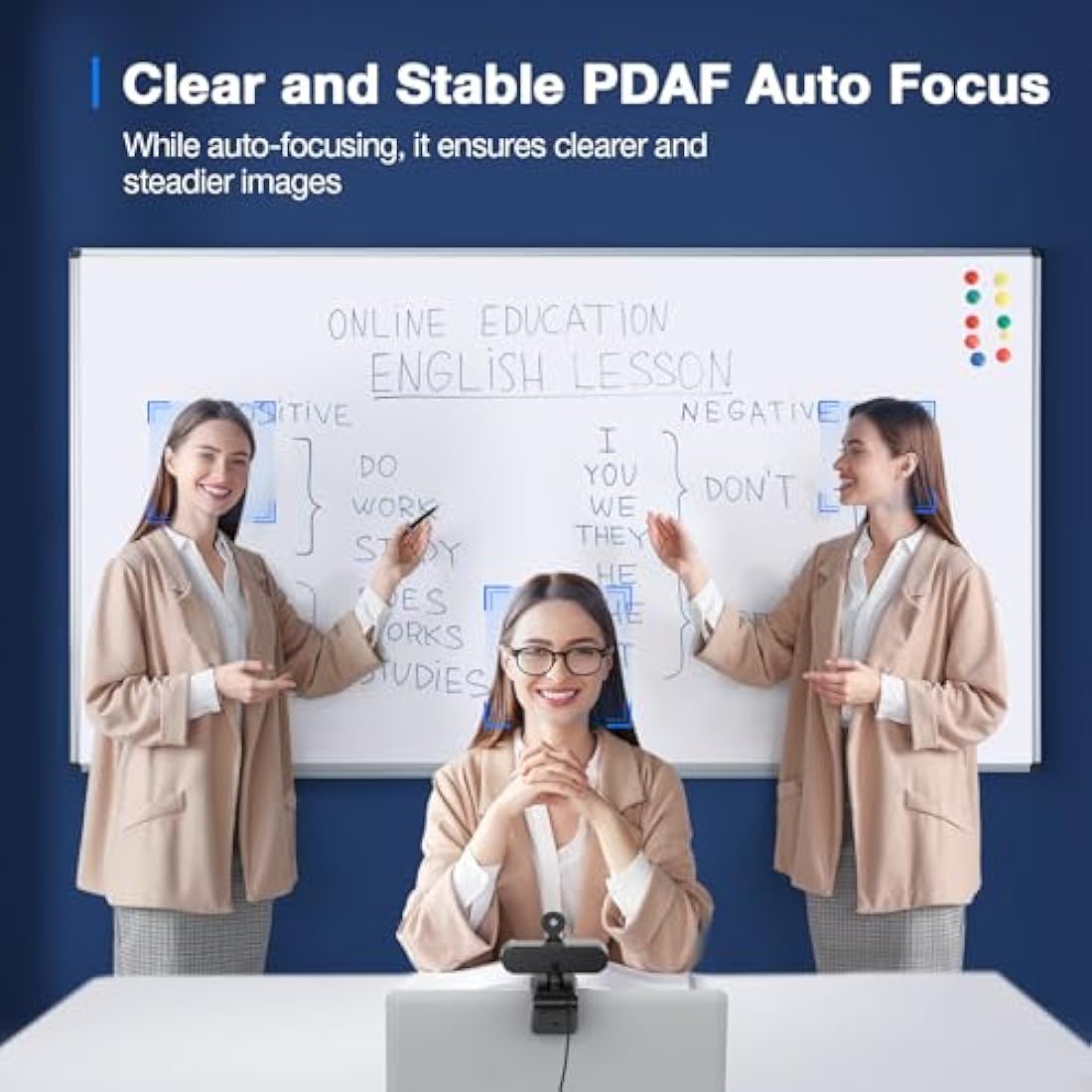 EMEET C960 4K Webcam for PC, 4K UHD Sony Sensor, TOF Auto Focus, Dual AI Noise-Cancelling Mics, Auto Light Correction, 66° FOV, Plug&Play Webcam with Privacy Cover, Works with Zoom/Teams