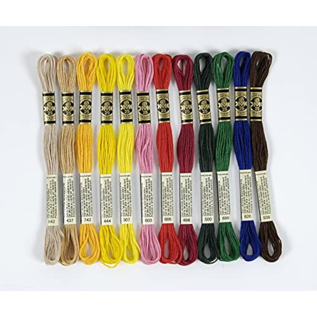 DMC - Assortment of Mouliné Special 117MC Threads – Vitamins & Essentials Colours – 100% Cotton – 2 Packs of 24 Skeins of 4 Metres | Embroidery Thread, Ideal Cross Stitch