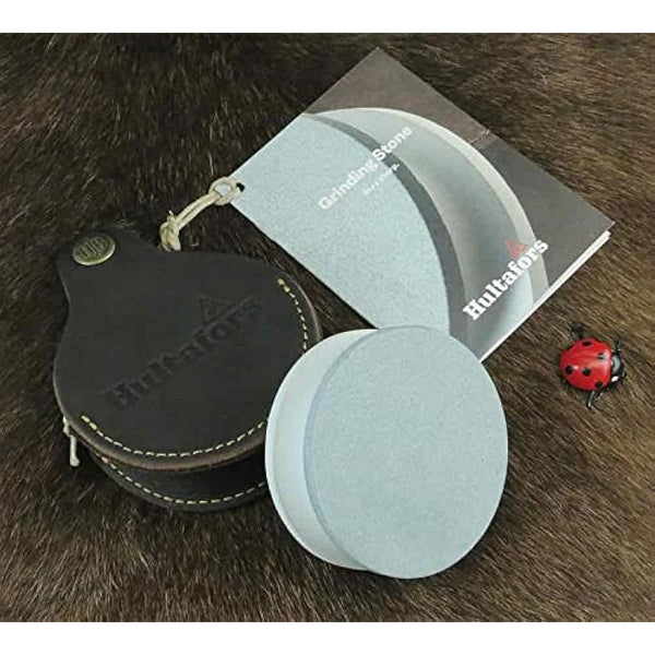 Hultafors Swedish Axe Griding Stone with Leather Pouch, Grey