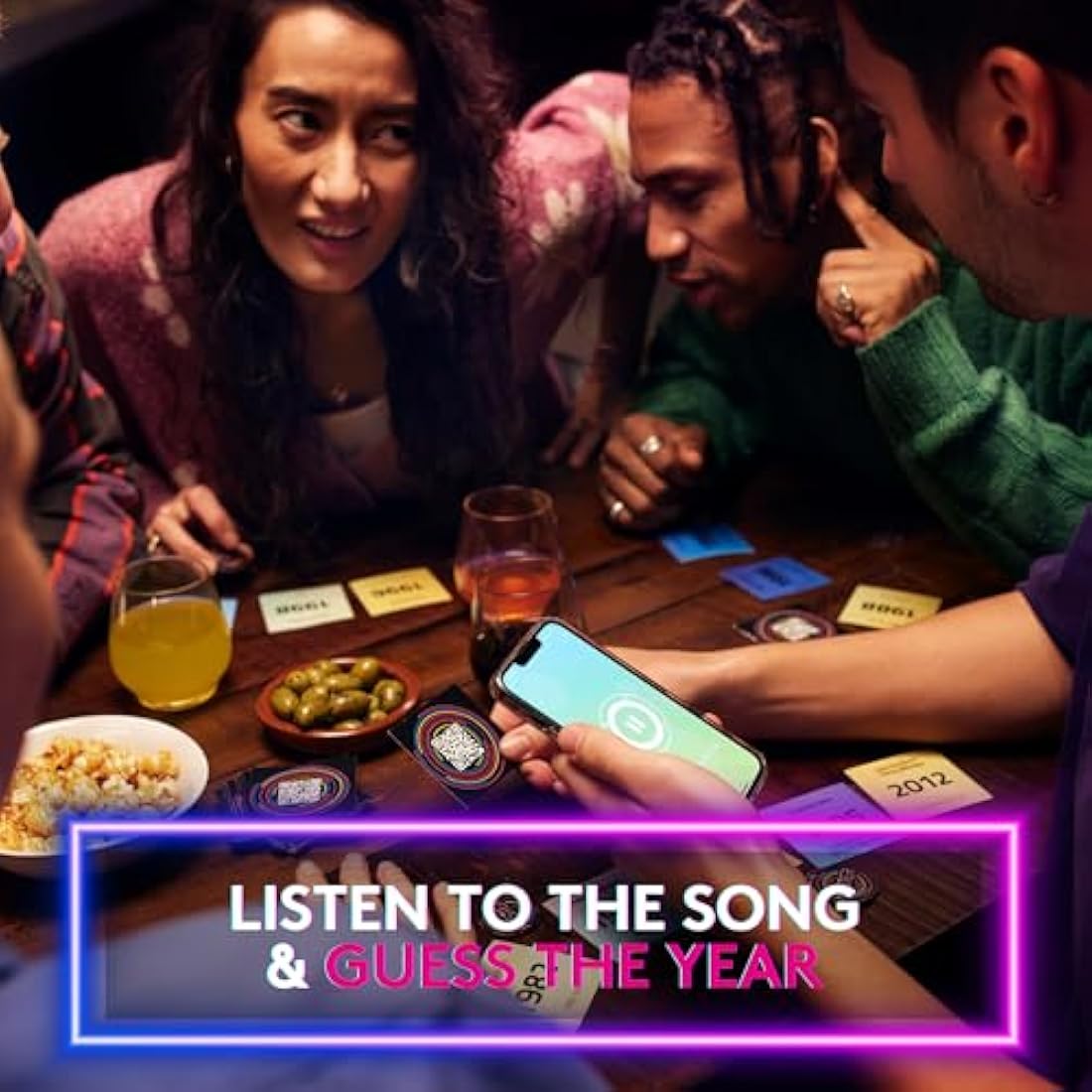 Hitster - The Music Party Board Game, Card Game, Fun Music Quiz Game, 2-10 Players - 300+ Iconic Music Hits - Great For Game Nights, Date Nights, Parties, Adult and Family Games - Jumbo (UK Edition)