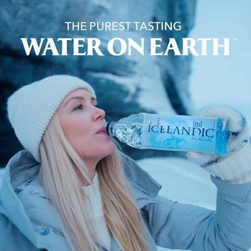 Icelandic Glacial Premium Still Water 1.5L Recycled PET Bottles x 12 Per Pack – Alkaline/Low PH, Recycled Packaging, BPA Free, Carbon Neutral from Icelandic Spring. Low TDS and Mineral Content.