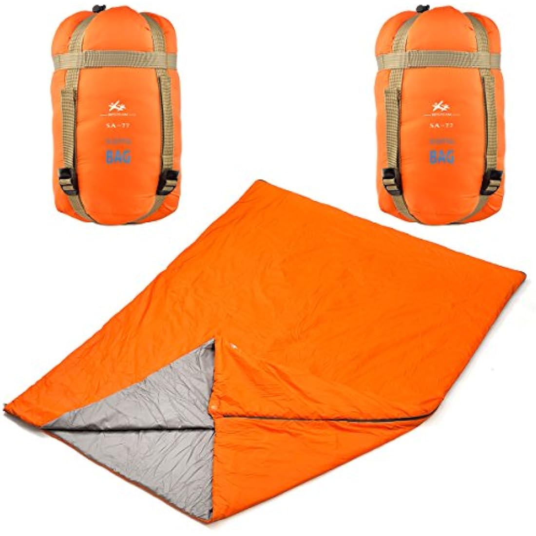 Agemore Ultra-light Warm Weather Rectangular Sleeping Bag, 75" L x 30" W, Lightweight Envelope sleeping bag for Outdoor Camping, Backpacking & Hiking - Fit for Kids, Teens and Adults